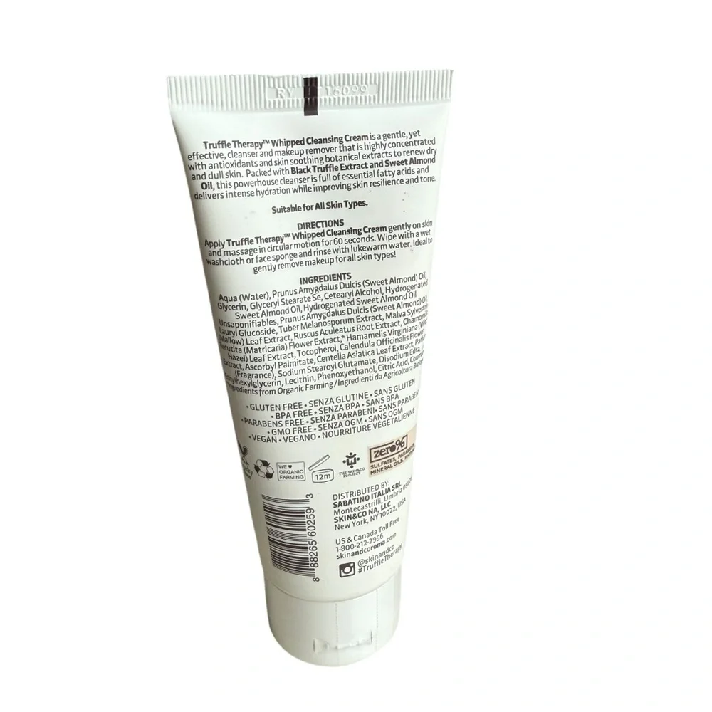 SKIN&CO ROMA Truffle Therapy Whipped Cleansing Cream 100ml & 3.38Fl oz